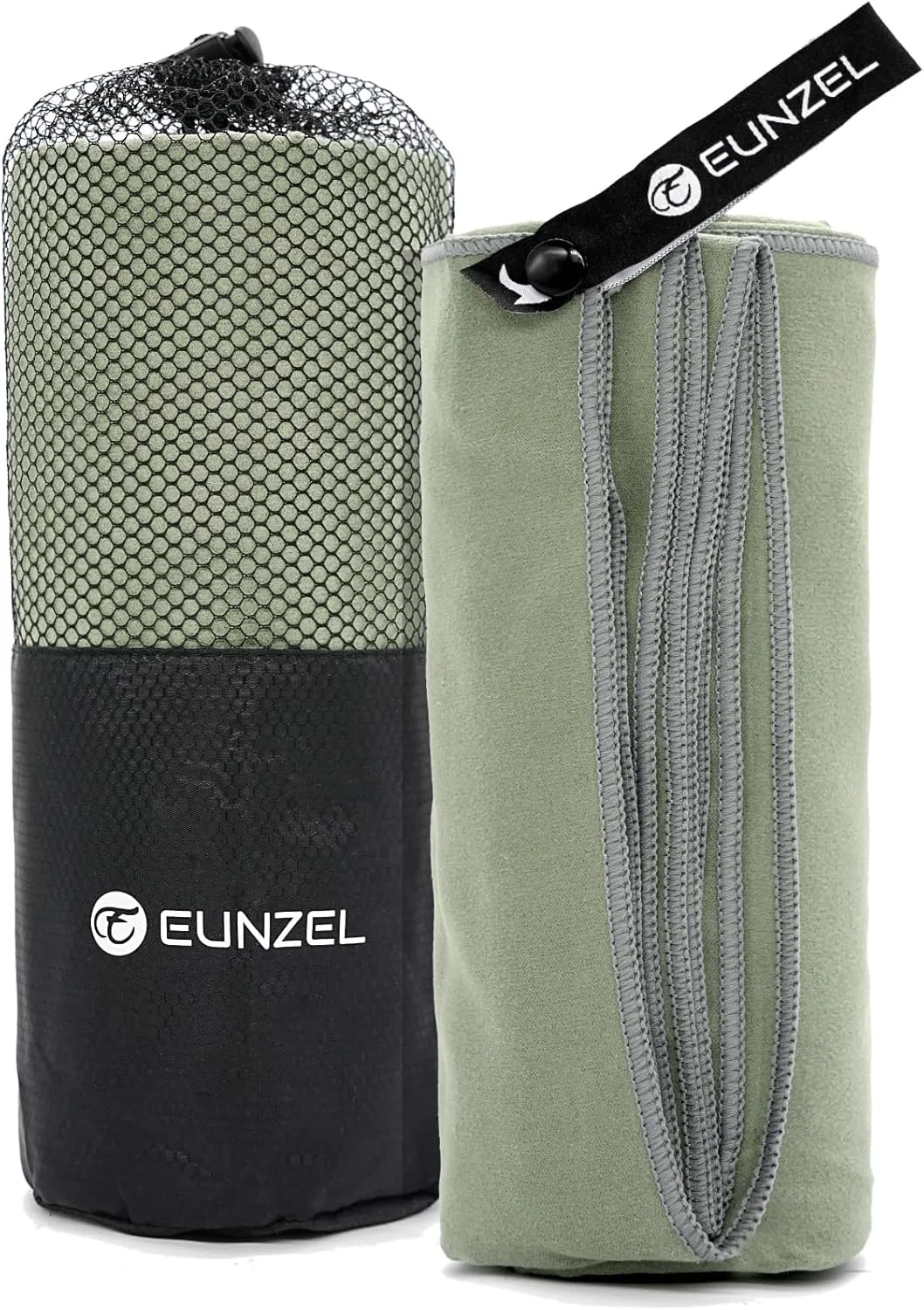 Eunzel Quick Dry Camping Towel, Microfiber Travel Towel Super Absorbent Fast Drying Towel for Camping, Beach, Gym, Backpacking, Yoga & Swimming(40" x 72", Army Green)