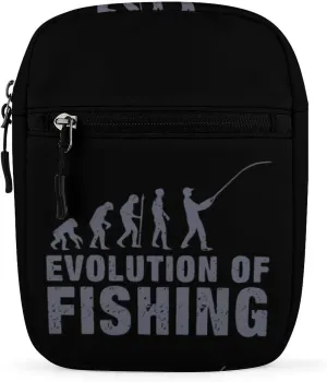 Evolution Fishing Small Crossbody Bag Lightweight Satchel Bag Tote Bag Mini Handbag for Men Women