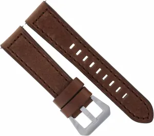 Ewatchparts 20MM COW LEATHER WATCH BAND STRAP COMPATIBLE WITH ANONIMO WATCH DARK BROWN