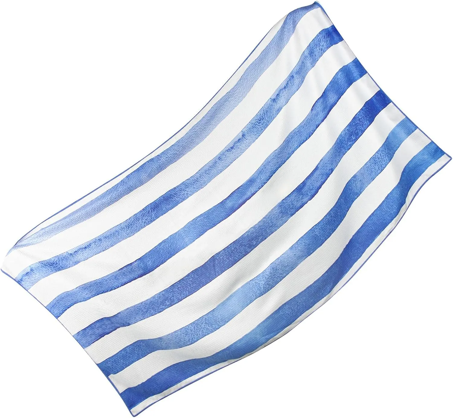Extra Large Microfiber Beach Towels: Quick Dry, Ultra Soft & Sand Resistant - Must-Have Beach Vacation Essentials and Beach Themed Gifts for familiy-Blue Stripes