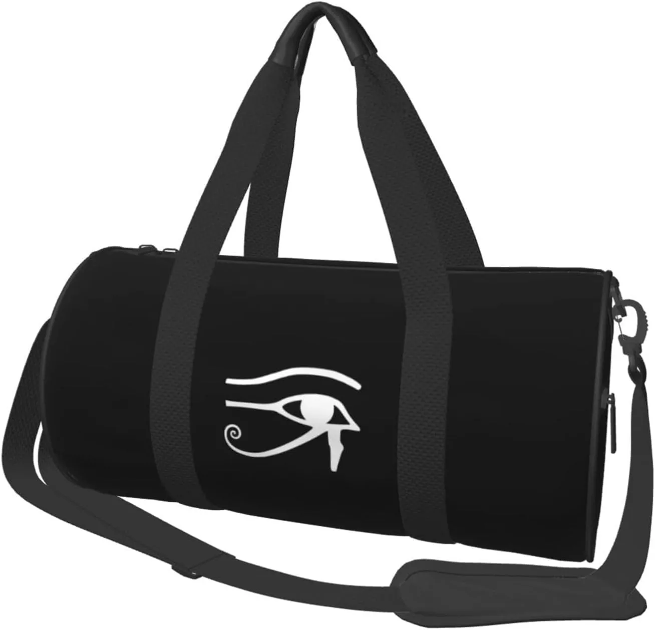 Eye Of Ra Horus Egyptian God Travel Luggage Duffel Bag Sports Rolling Foldable Duffel Bag, Black