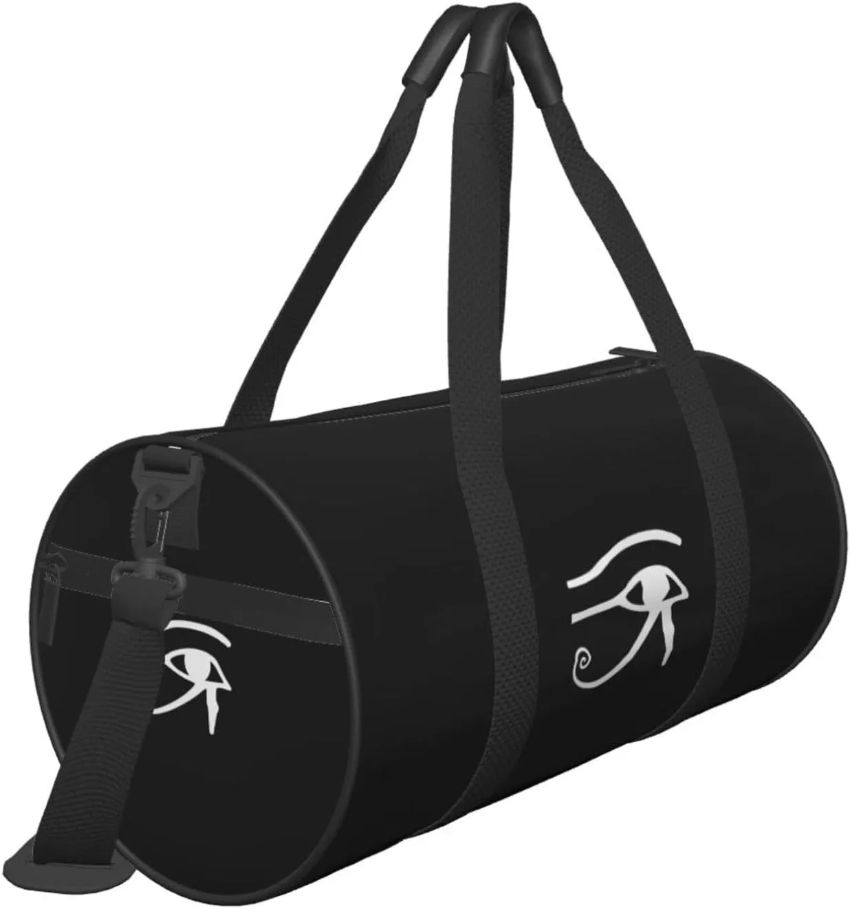 Eye Of Ra Horus Egyptian God Travel Luggage Duffel Bag Sports Rolling Foldable Duffel Bag, Black