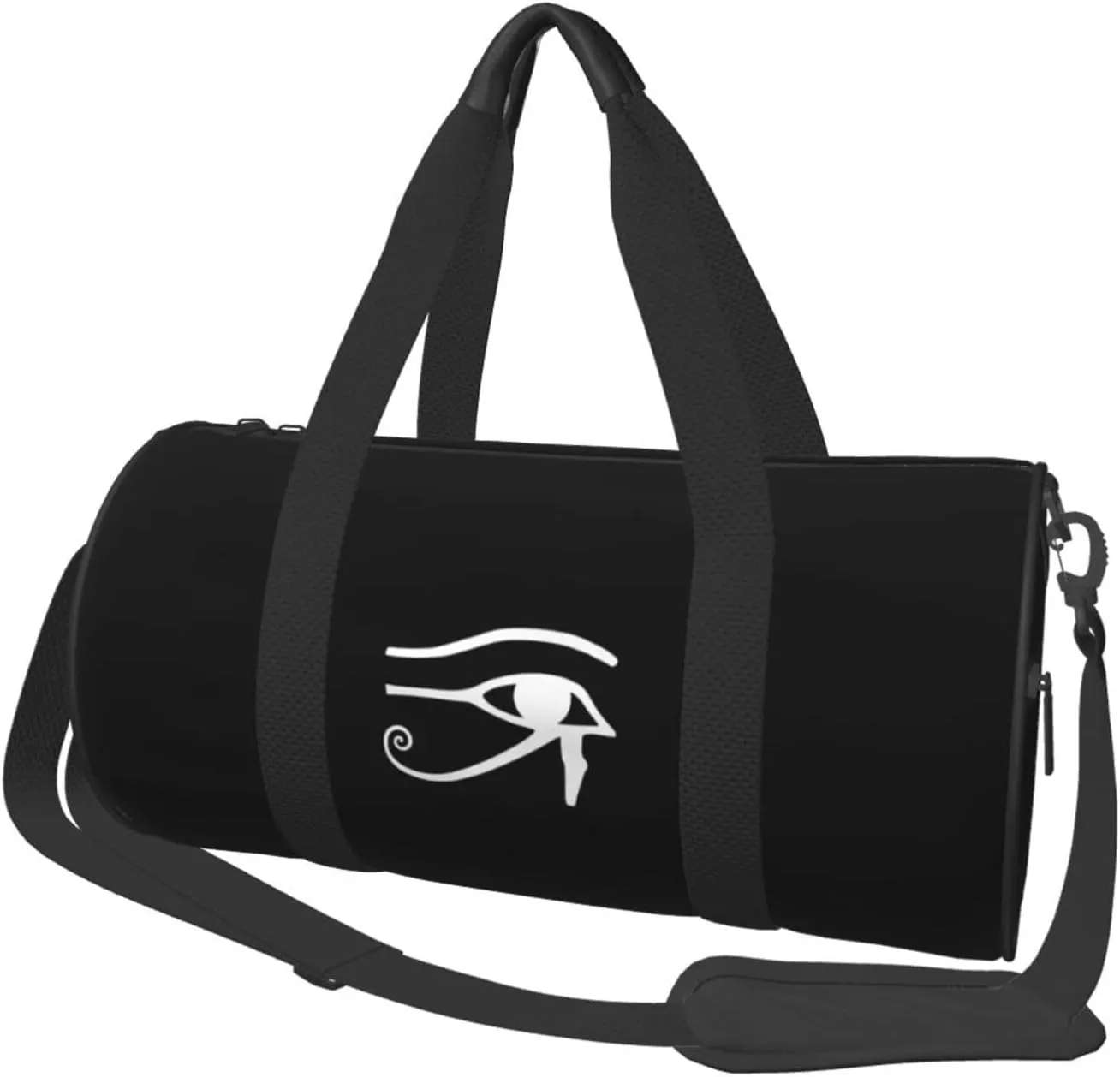 Eye Of Ra Horus Egyptian God Travel Luggage Duffel Bag Sports Rolling Foldable Duffel Bag, Black