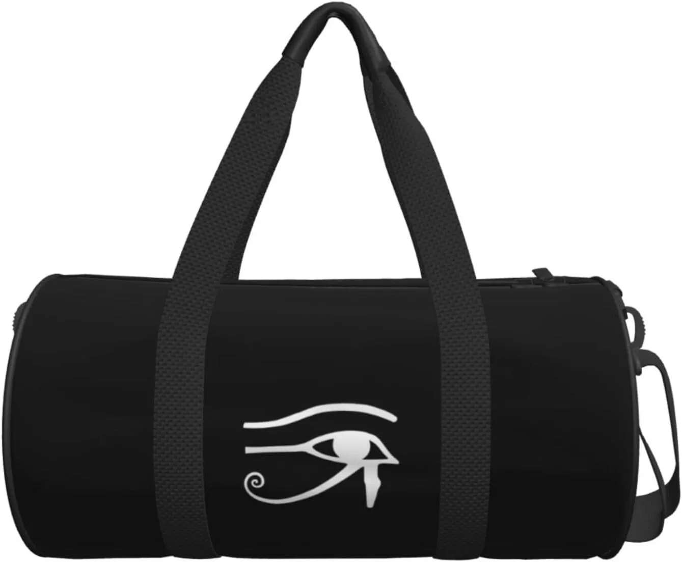 Eye Of Ra Horus Egyptian God Travel Luggage Duffel Bag Sports Rolling Foldable Duffel Bag, Black