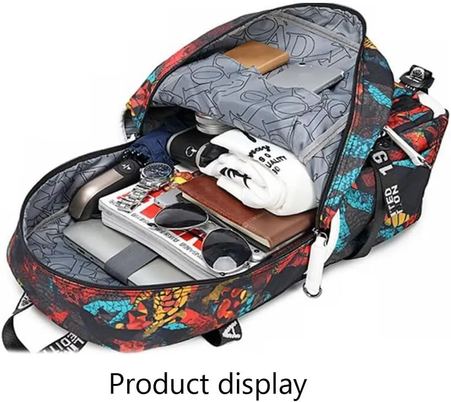 FANwenfeng Basketball Player Iverson Luminous Backpack Travel Daypack Fans Bag (Style 4)
