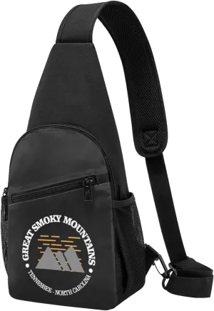 Fashion One-Shoulder Bag Great Smoky Mountains National Park Anti-Theft Crossbody Shoulder Chest Bag