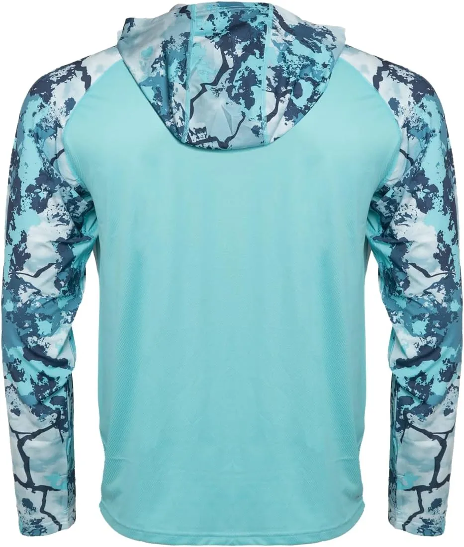 Fieldsheer Men's Cooling Hoodie LT, Long Sleeve Quick Dry Lightweight Hooded Shirt LT