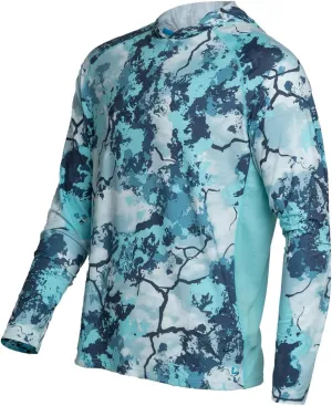 Fieldsheer Men's Cooling Hoodie LT, Long Sleeve Quick Dry Lightweight Hooded Shirt LT