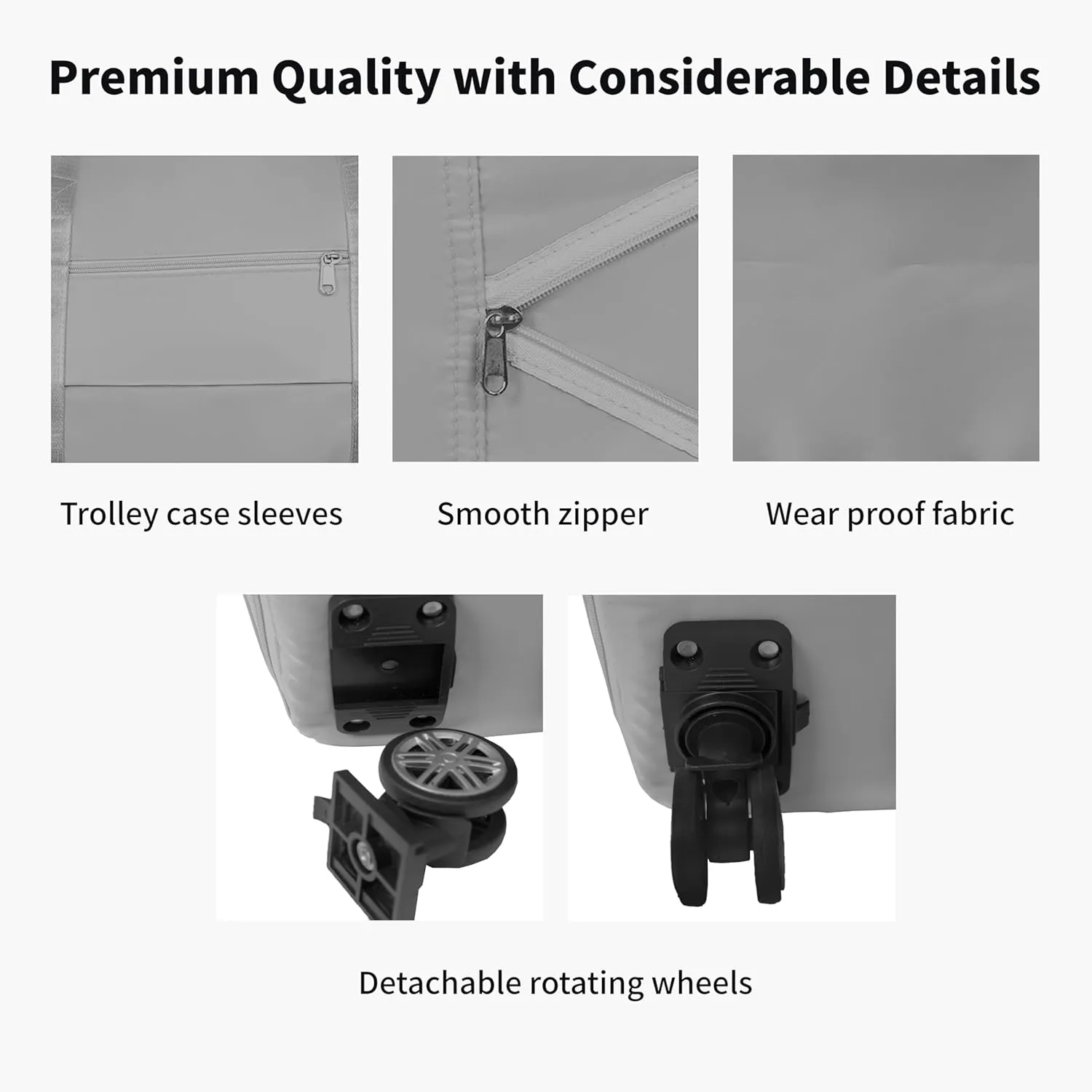 Finnhomy 50L Expandable Rolling Duffel Bag with Wheels Foldable Duffel Bag for Travel Carry on Bag with Wheels Luggage Travel bag Detachable Wheel Duffel Bag for Shopping Travel Outdoor, Grey