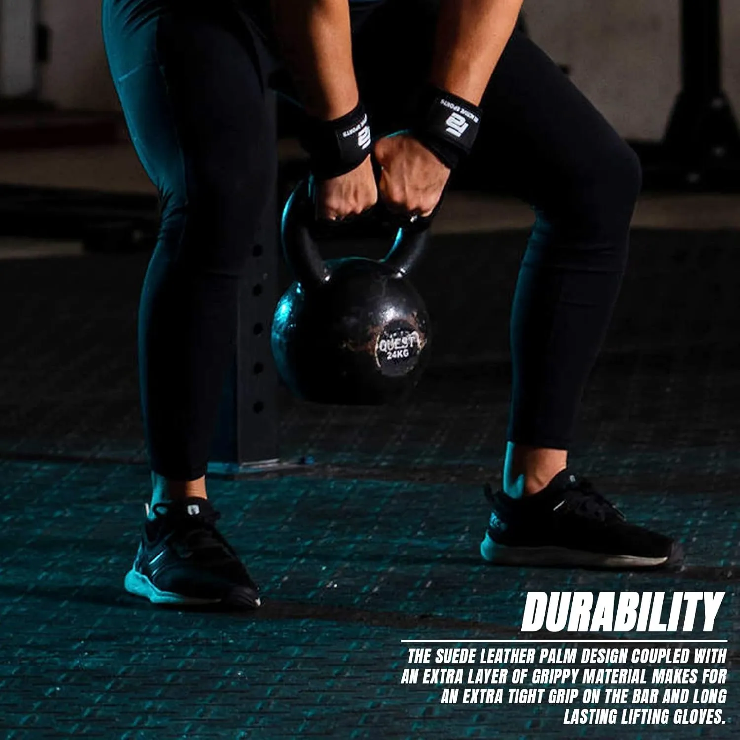 Fit Active Sports 2.0 Ventilated Weight Lifting Workout Gloves with Wrist Wraps - Men and Women Gym Weightlifting Exercise Grips - New Enhanced Palm