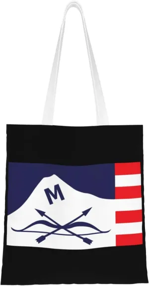 Flag Of Butte, Montana Tote Bag for Women Canvas Shopping Bags Reusable Large Capacity Casual Shoulder Handbags Grocery Bags DIY Gift Bags