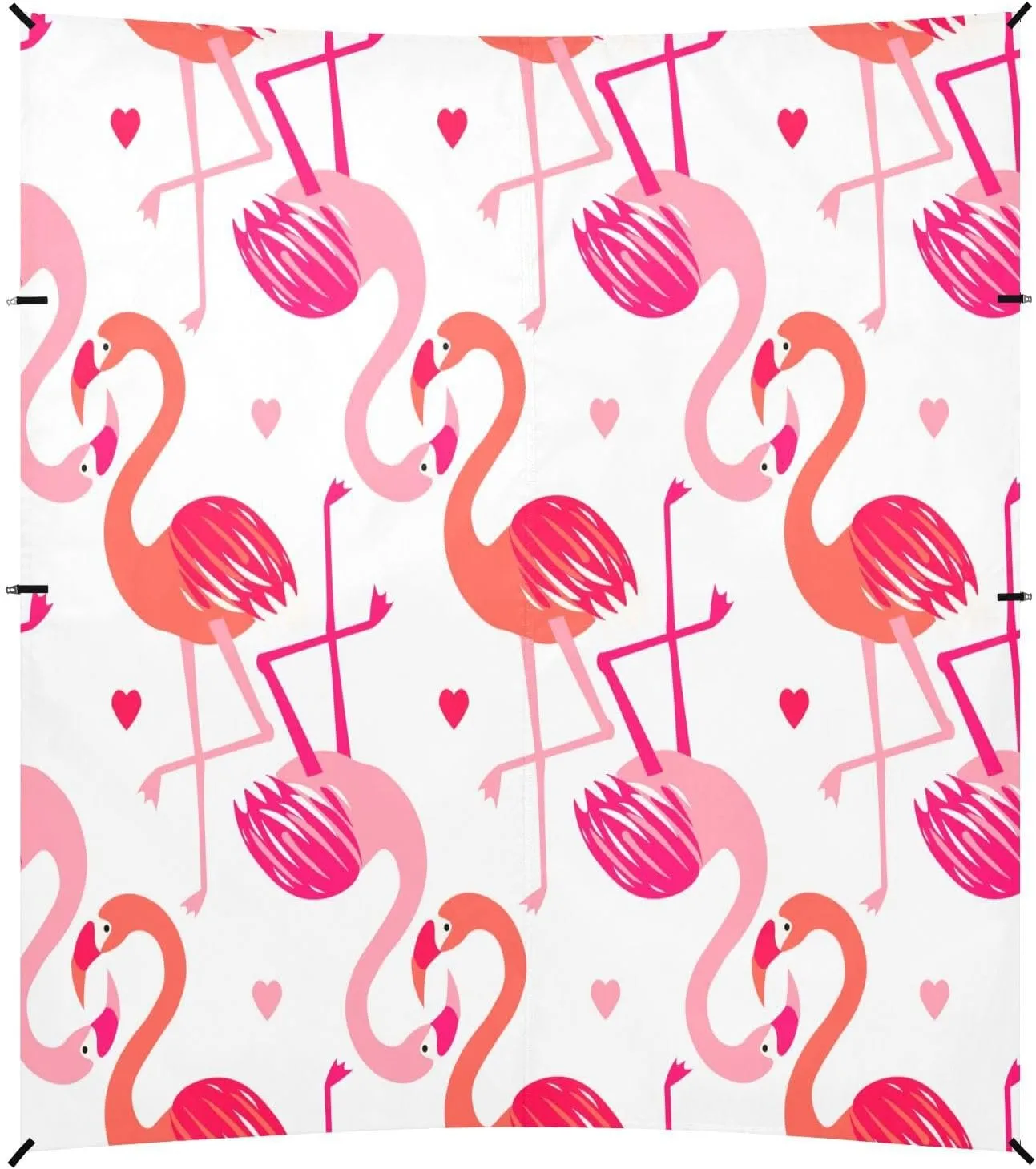 Flamingo Pink Beach Tent Camping Sun Shelters Portable Outdoor Canopy Sun Shade for Camping Trips Fishing Backyard Fun or Picnics Easy Setup with Carrying Bag