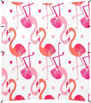 Flamingo Pink Beach Tent Camping Sun Shelters Portable Outdoor Canopy Sun Shade for Camping Trips Fishing Backyard Fun or Picnics Easy Setup with Carrying Bag