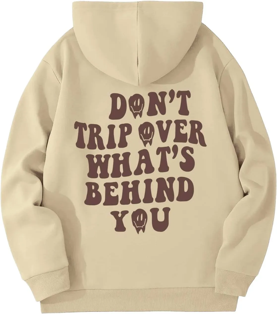 Floerns Men's Long Sleeve Lightweight Drawstring Letter Print Graphic Hoodies Sweatshirt Tops