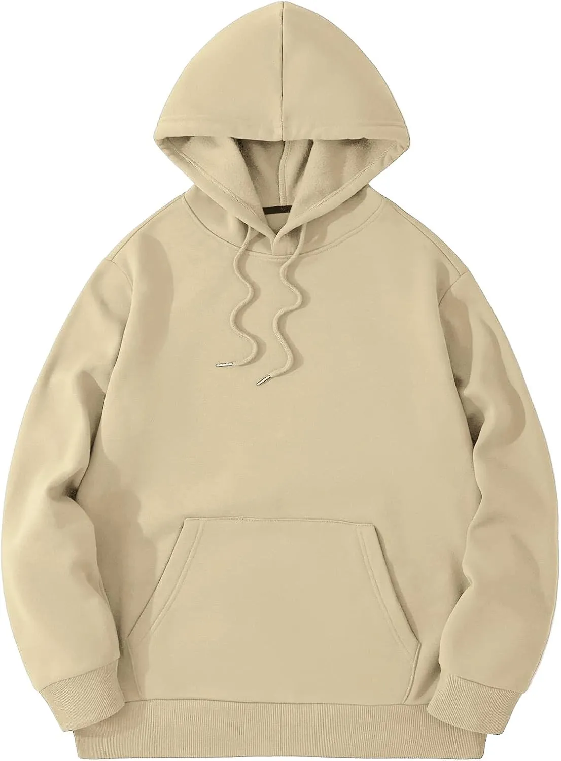 Floerns Men's Long Sleeve Lightweight Drawstring Letter Print Graphic Hoodies Sweatshirt Tops