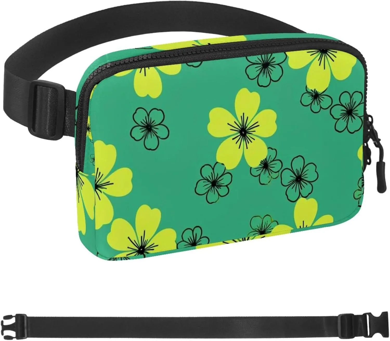Flower-1726 Crossbody Fanny Pack for Men&Women,Belt Bag for Travel Casual Walking Running Hiking Cycling