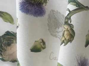 Flowering Artichokes Laminated Cotton (Made in Spain)