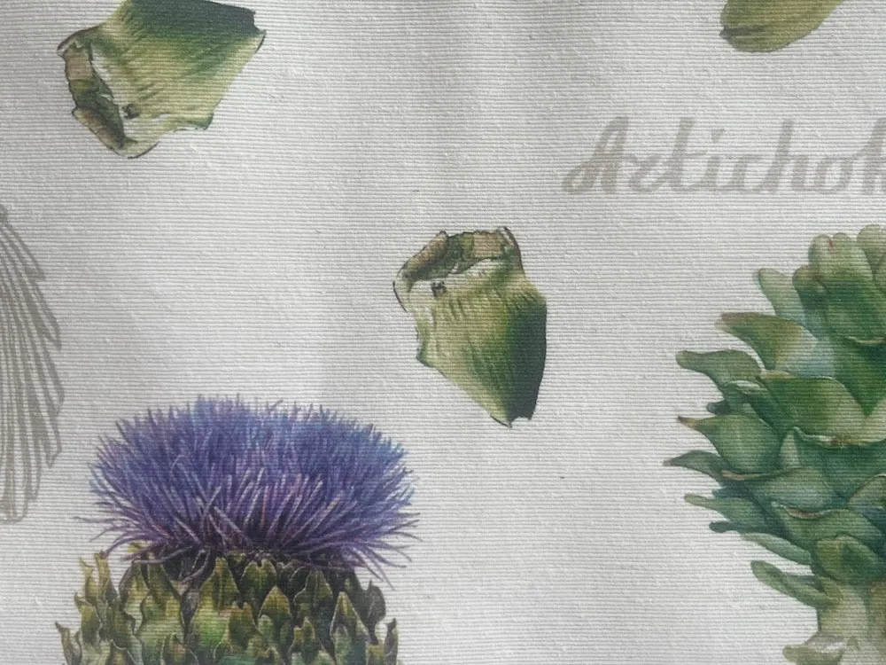 Flowering Artichokes Laminated Cotton (Made in Spain)