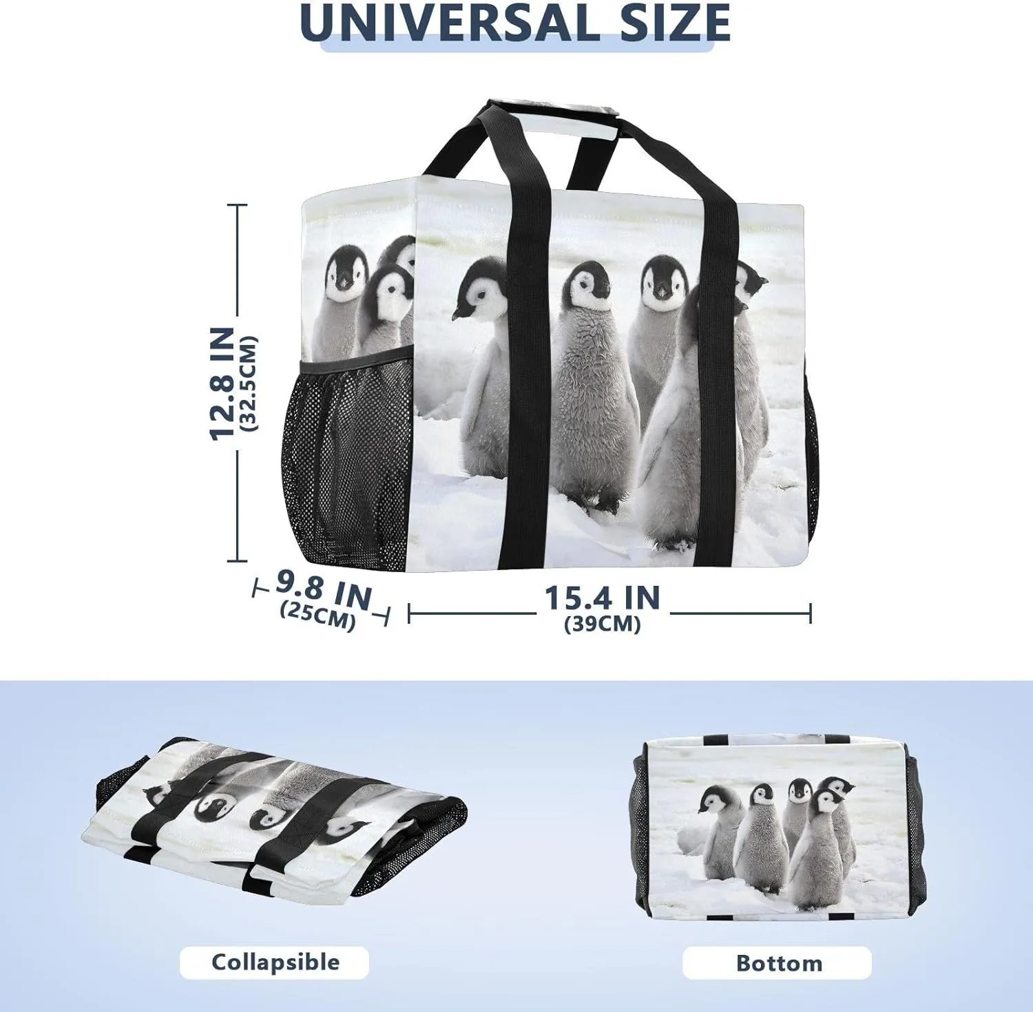 Foldable Grocery Reusable Tote Grocery Bag, Travel Canvas Shoulder Bags, Large Casual Laundry Pool Beach Bag