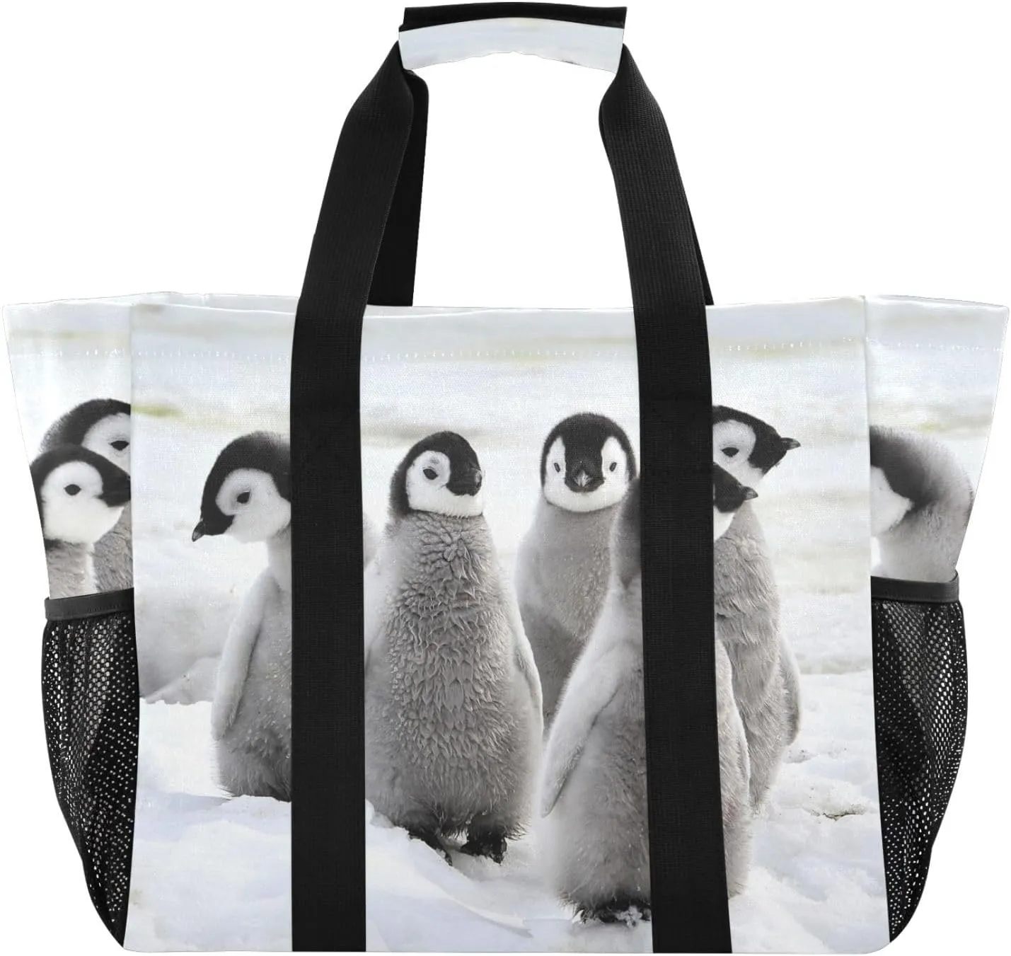 Foldable Grocery Reusable Tote Grocery Bag, Travel Canvas Shoulder Bags, Large Casual Laundry Pool Beach Bag