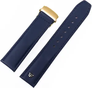 For MAURICE LACROIX Watchbands Genuine Leather Watch Strap 20mm 22mm Folding Buckle Leisure Business Cow Leather Bracelet