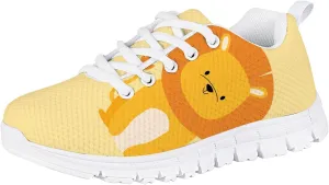 Forchrinse Retro American Flag Tiger Unisex Child Sneakers Lace up Non Slip Running Walking Shoes Lightweight Athletic Shoes
