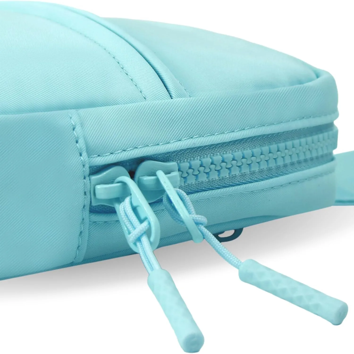 FORZAROCKET Ultralight Sling Bag w/Long Strap 70" – Small Crossbody Bag w/Extended Strap – Women Men Fanny Pack w/Anti-Theft Pocket – Two-Way Durable Zipper – Travel & Plus Size Friendly, Light Blue
