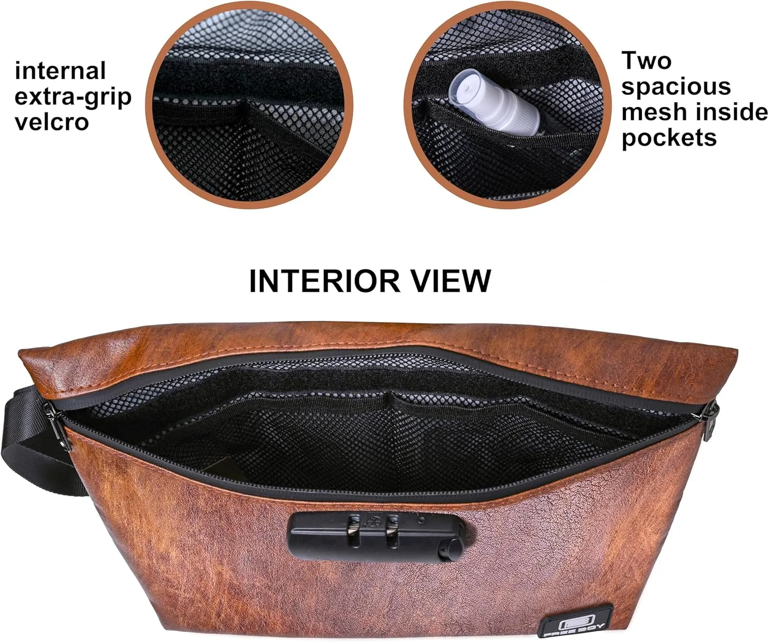 Free Boy Smell Proof Bags 11.8"x8.6"Durable Odor Proof Stash Bag with Combination Lock,Smell Odor Case Container