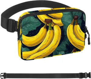 Fresh Bananas-565 Crossbody Fanny Pack for Men&Women,Belt Bag for Travel Casual Walking Running Hiking Cycling