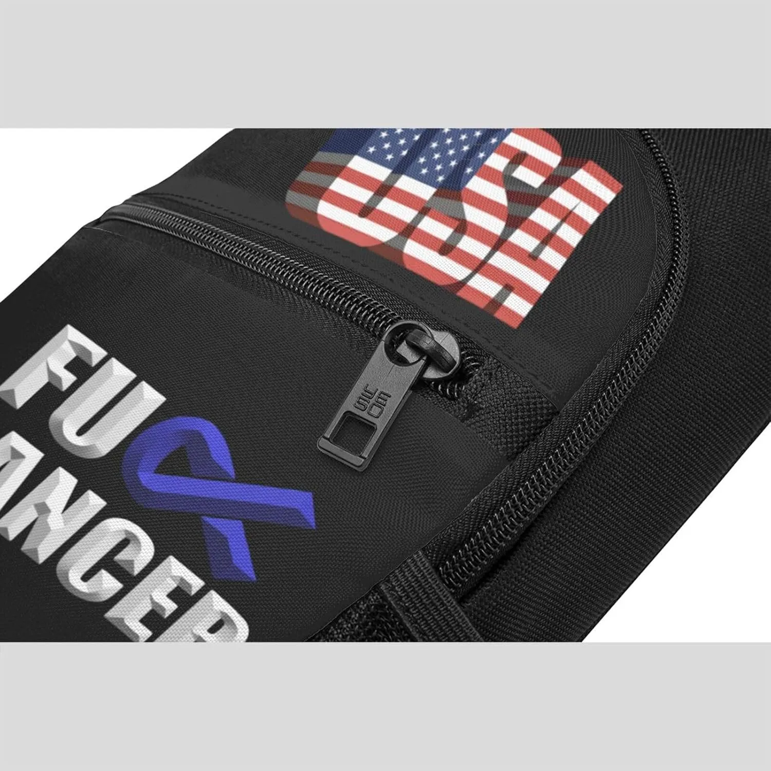Fuck Prostate Cancer，Fashion One-Shoulder Bag，Anti-Theft Crossbody Shoulder Chest Bag