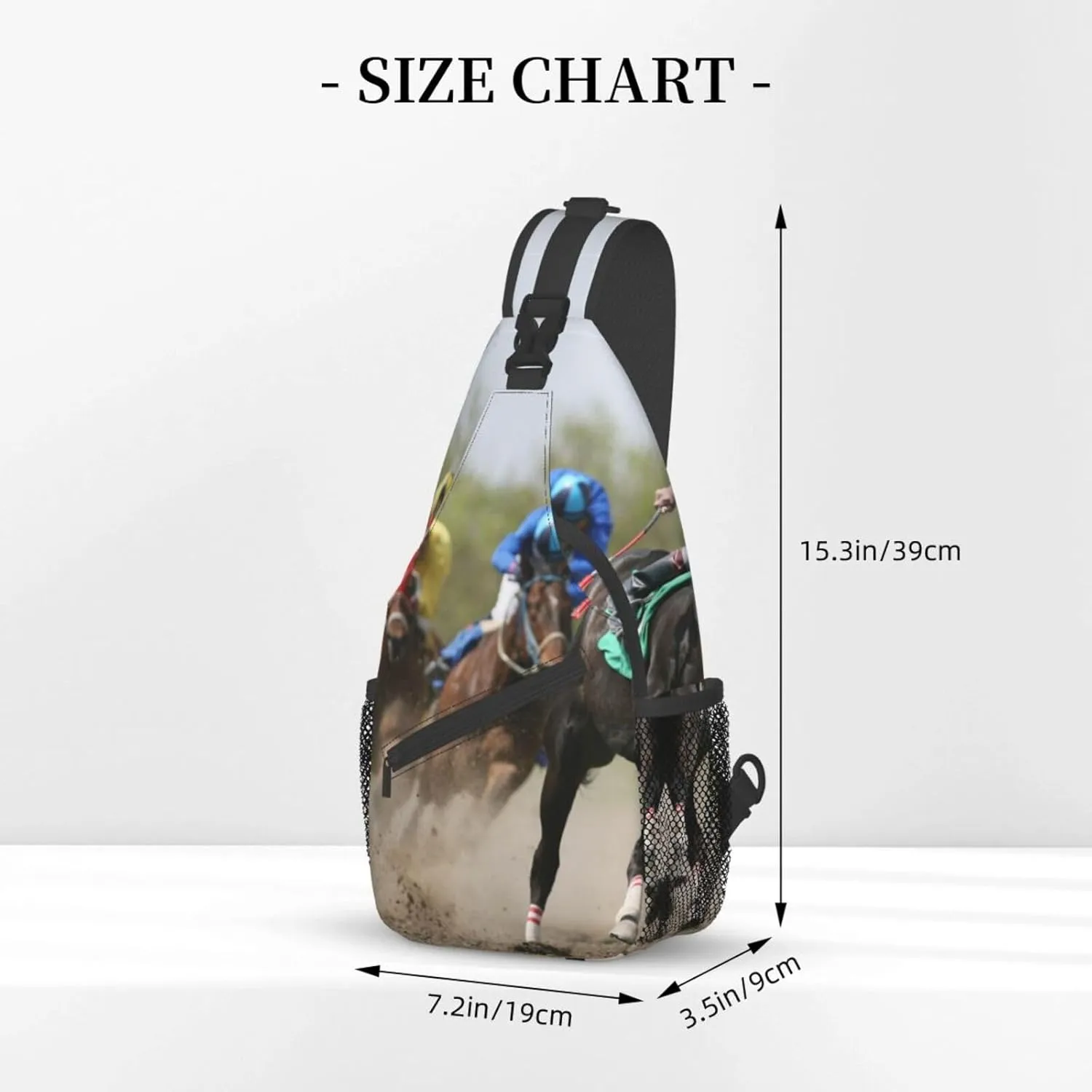 Funny Horse Crossbody Bag Horse Shoulder Bag Backpack Animal Sling Bag Chest Casual Daypack for Outdoor