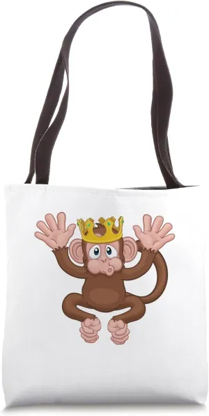 Funny Monkey Chimpanzee Animal Lover Gift Men Women Kids Tote Bag