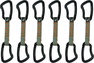 Fusion Climb 6-Pack 11cm Quickdraw Set with Techno Zoom Green Bent Gate Carabiner/Techno Zoom Apple Green Bent Gate Carabiner, Universal