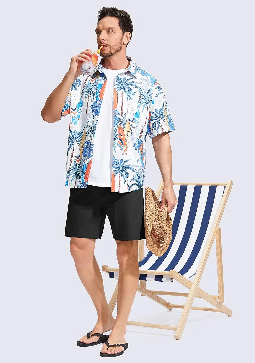 G Gradual Men's Swim Trunks Quick Dry Bathing Suit Beach Board Shorts for Men with Zipper Pockets and Mesh Lining
