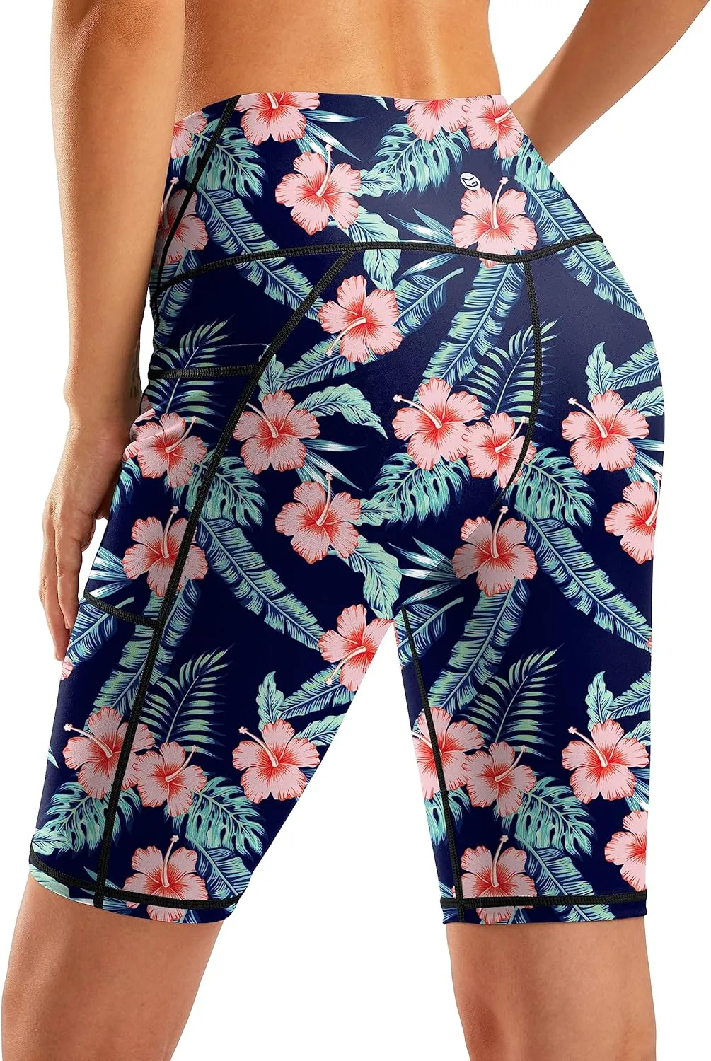 G Gradual Women's 9" High Waisted Swim Board Shorts Tummy Control Swimsuit Bottoms for Women with Liner Pockets