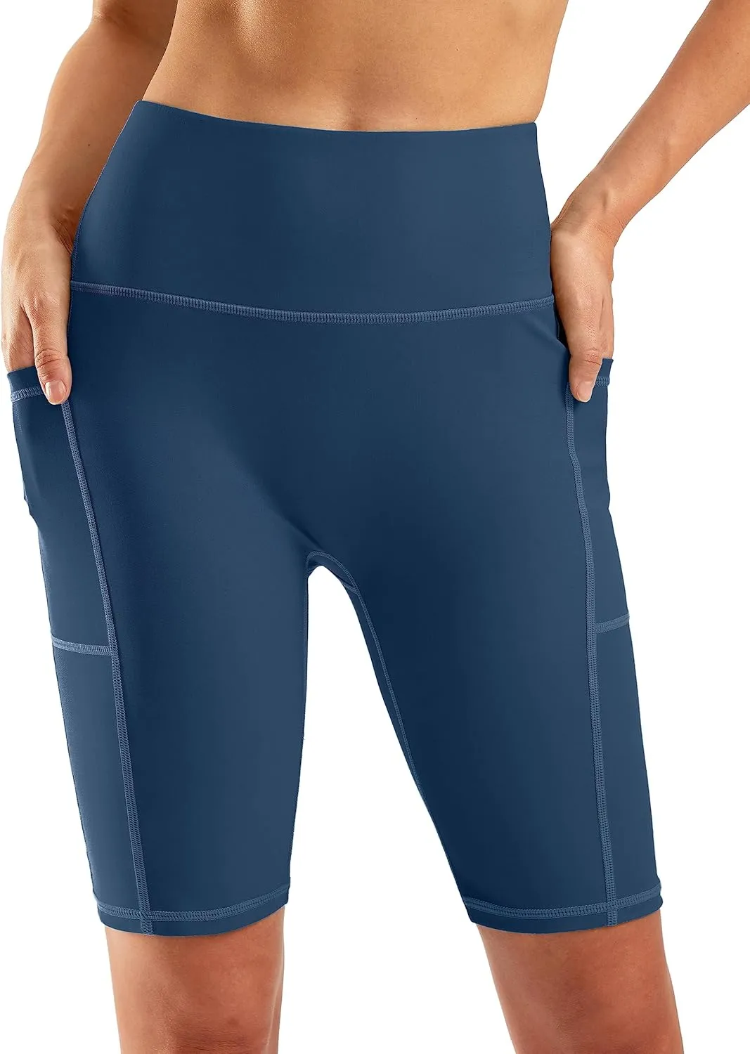 G Gradual Women's 9" High Waisted Swim Board Shorts Tummy Control Swimsuit Bottoms for Women with Liner Pockets
