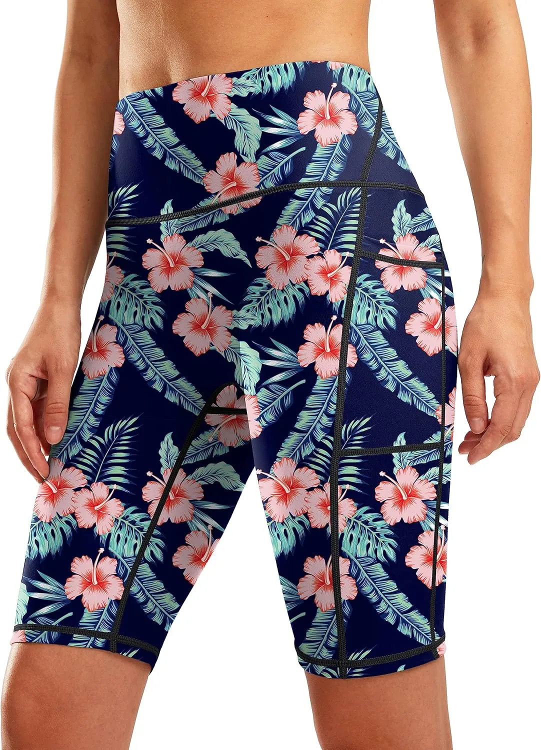 G Gradual Women's 9" High Waisted Swim Board Shorts Tummy Control Swimsuit Bottoms for Women with Liner Pockets