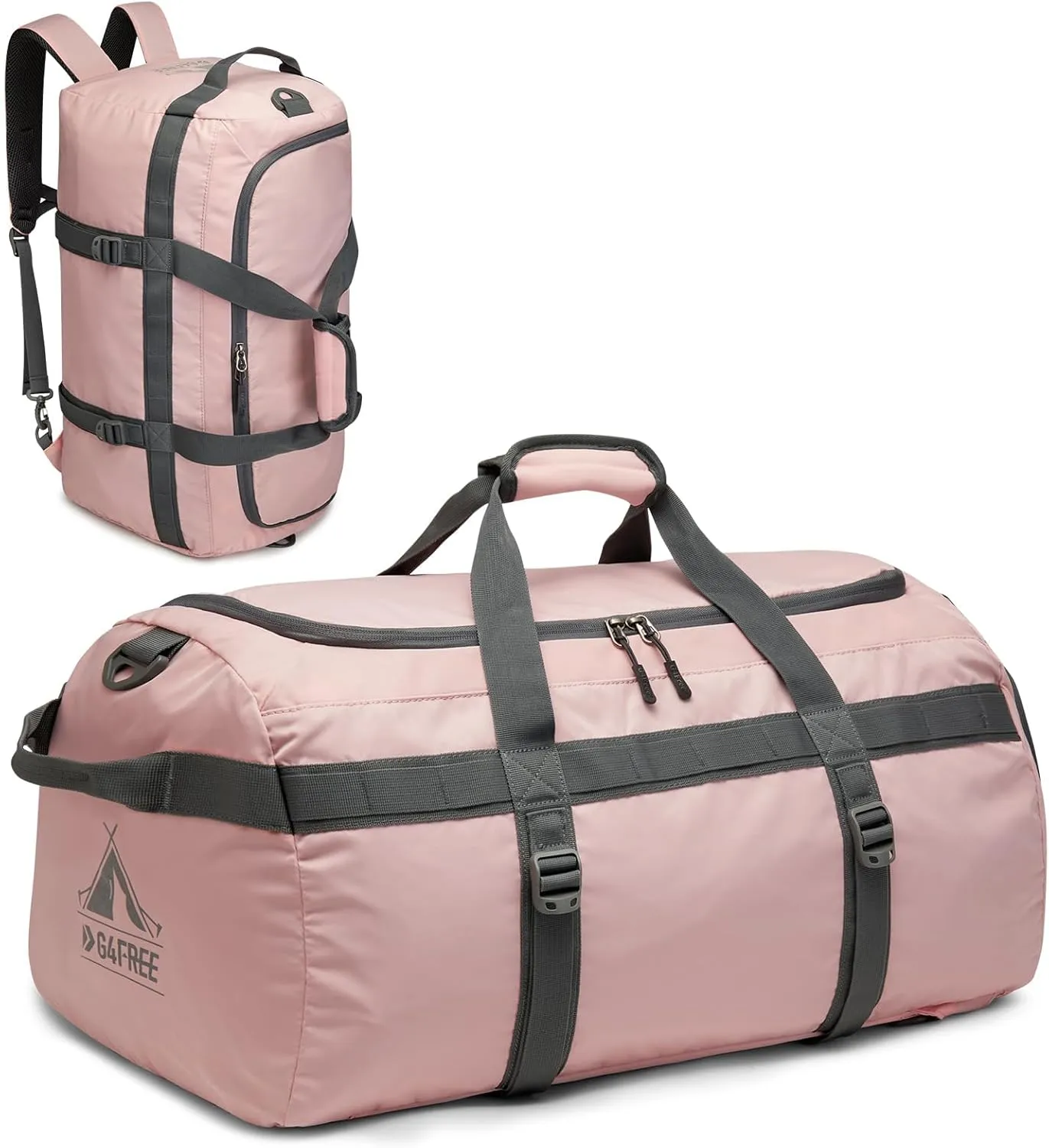 G4Free Gym Bag for Women Men 45L Duffle Backpack with Shoe Compartment Water Resistant Travel Weekender Bag