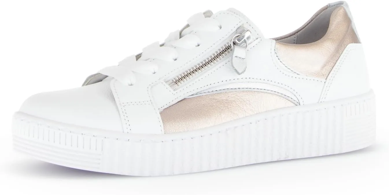 Gabor Women's Low-Top Trainers, Women's Low Shoes, White 21, 7.5 Women