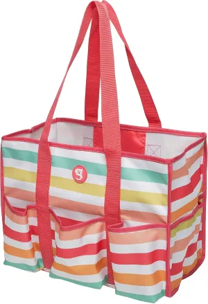 geckobrands 8 Pocket Tote - Utility Travel Swimming Pool Tote Duffle Bag for Gym, Shopping, and Everyday Use
