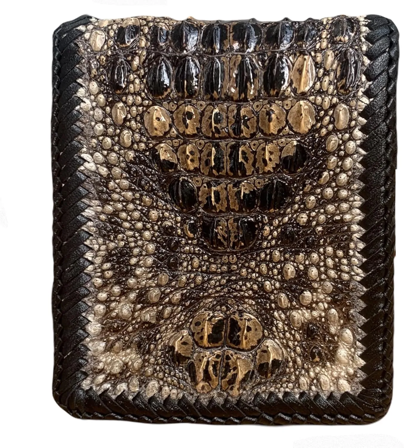 Genuine crocodile leather wallets men alligator leather Wallets for Mens skin mens alligator wallets skin wallet for men (Origin Natural)
