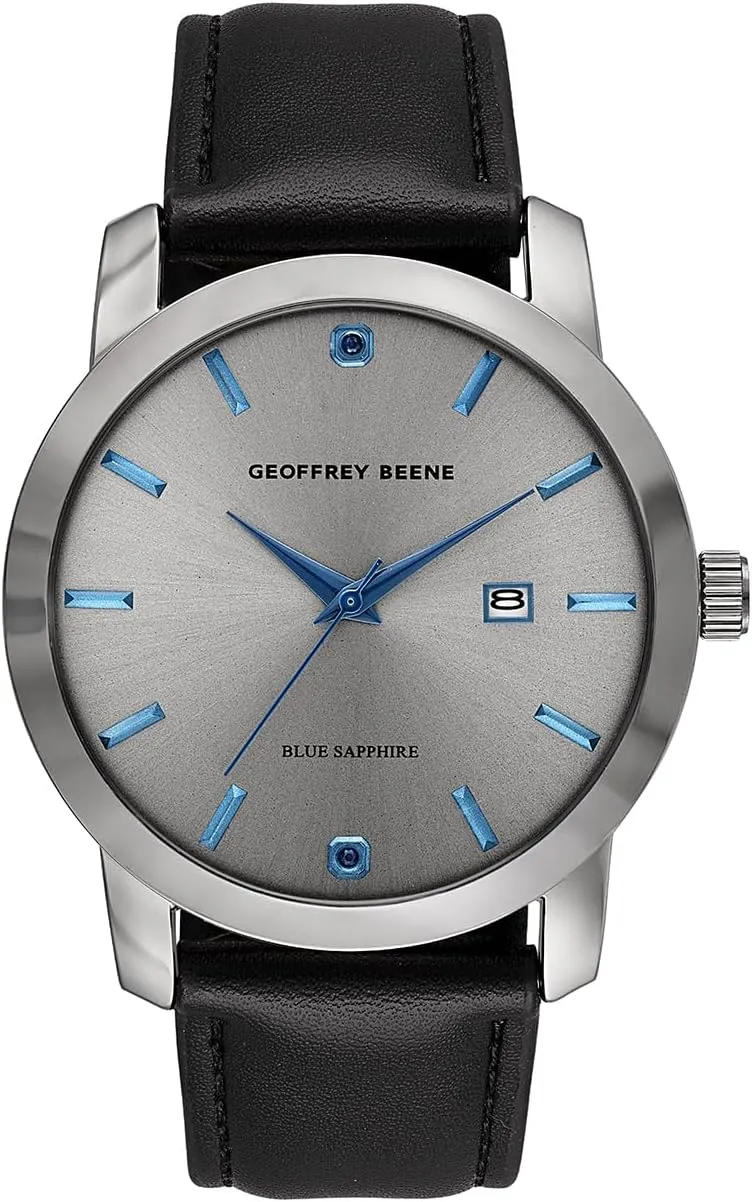 Geoffrey Beene Mens Watches Quartz Analog Wrist Watch for Men with Date Dress Watch Elegant Gift for Men