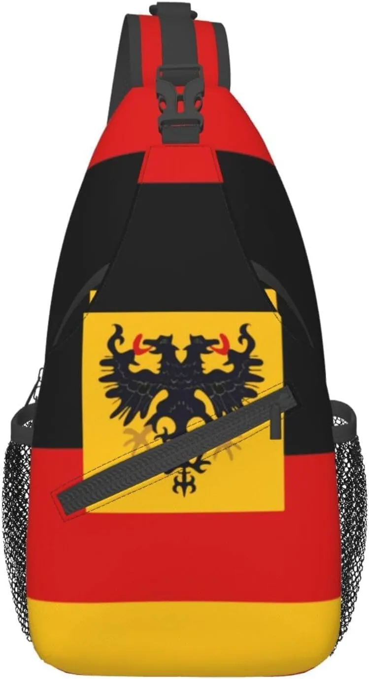 Germany Crossbody Bag German Shoulder Bag Backpack Germany Flag Sling Bag Chest Casual Daypack Bag