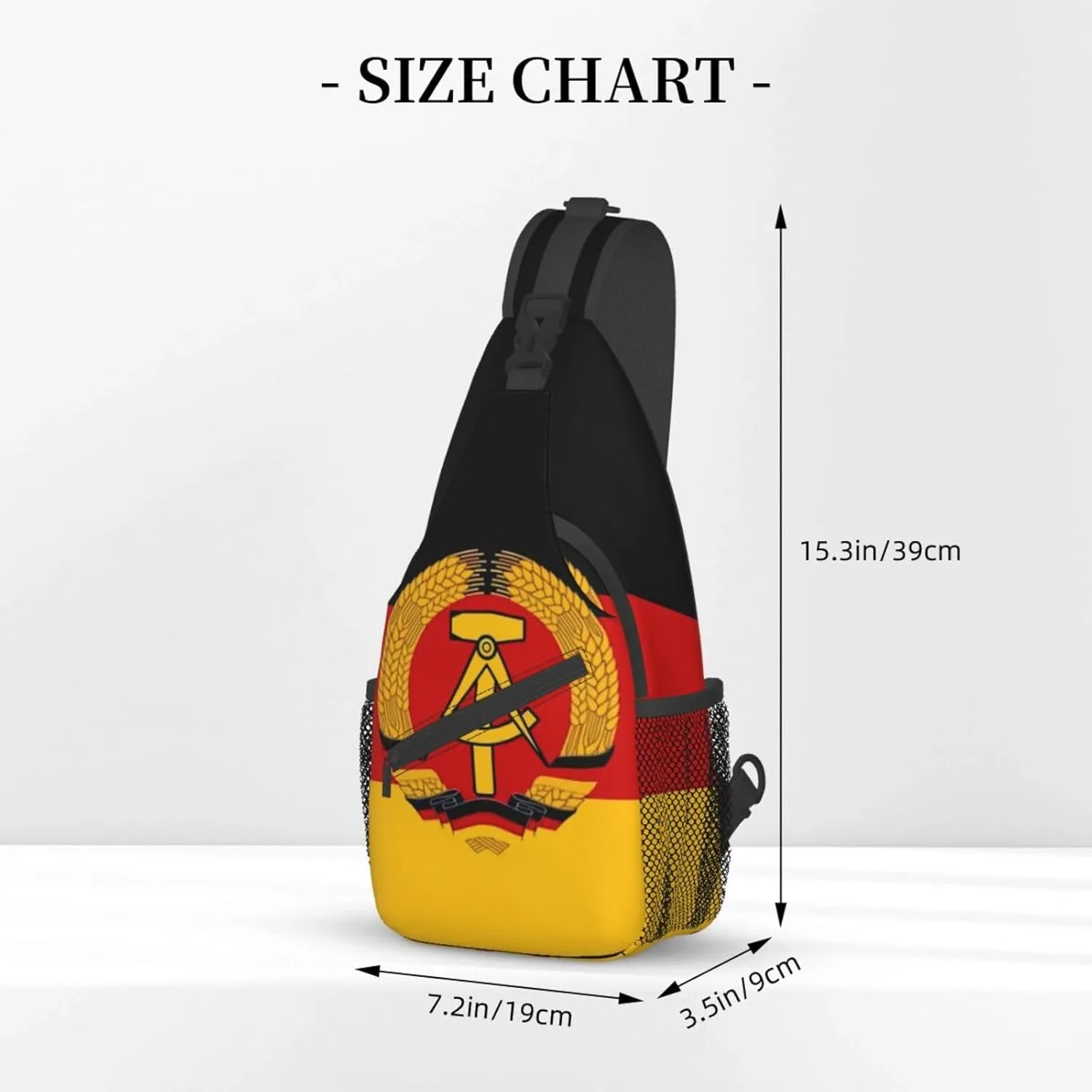 Germany Crossbody Bag German Shoulder Bag Backpack Germany Flag Sling Bag Chest Casual Daypack Bag