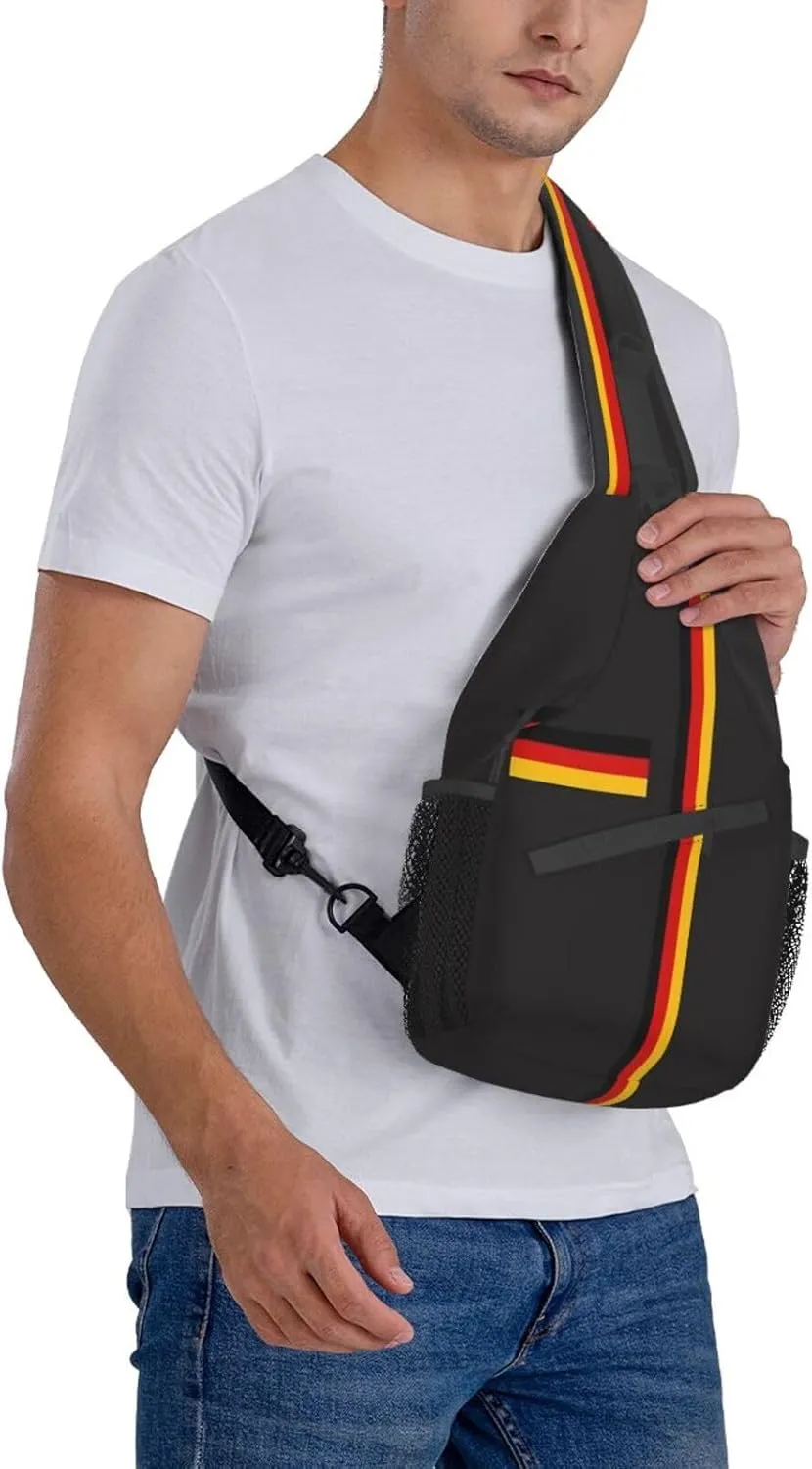 Germany Crossbody Bag German Shoulder Bag Backpack Germany Flag Sling Bag Chest Casual Daypack Bag