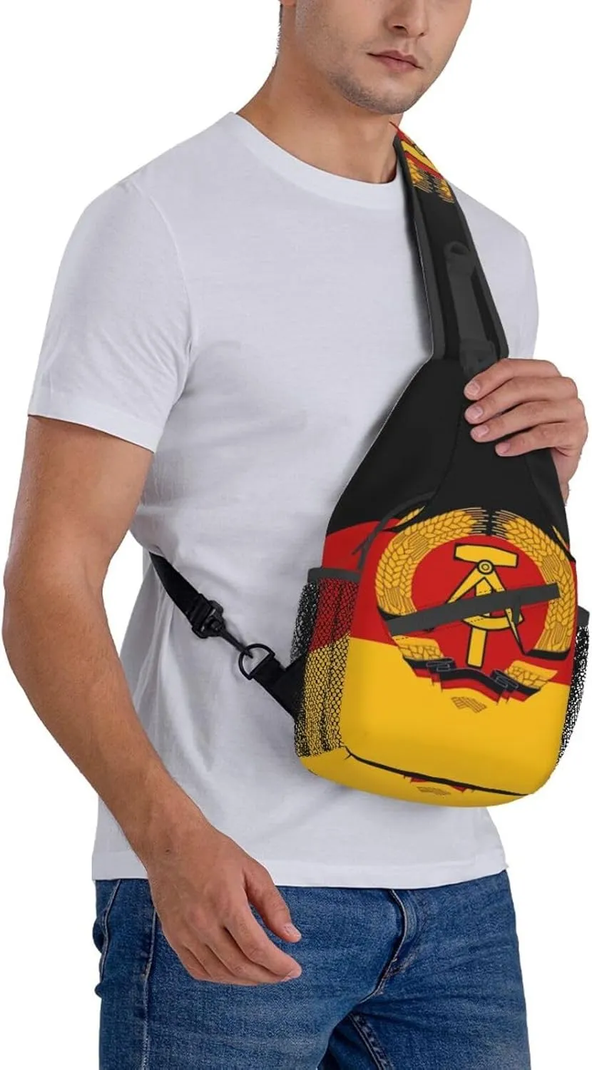 Germany Crossbody Bag German Shoulder Bag Backpack Germany Flag Sling Bag Chest Casual Daypack Bag