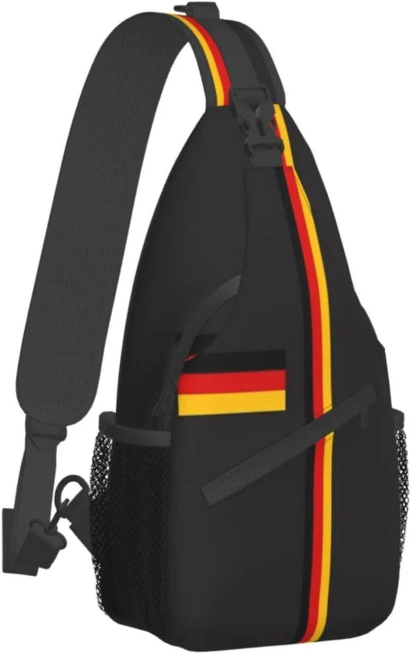 Germany Crossbody Bag German Shoulder Bag Backpack Germany Flag Sling Bag Chest Casual Daypack Bag