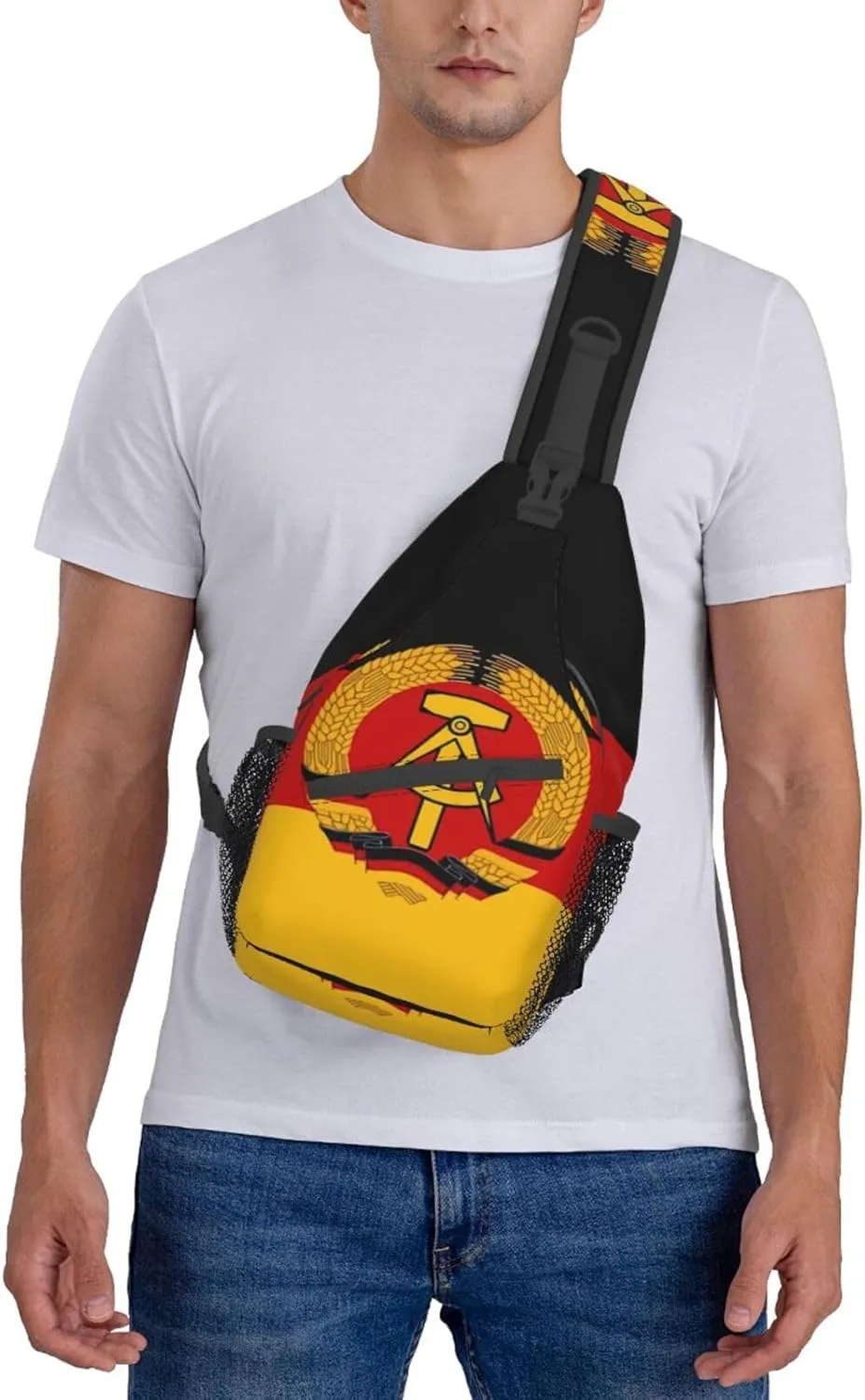 Germany Crossbody Bag German Shoulder Bag Backpack Germany Flag Sling Bag Chest Casual Daypack Bag