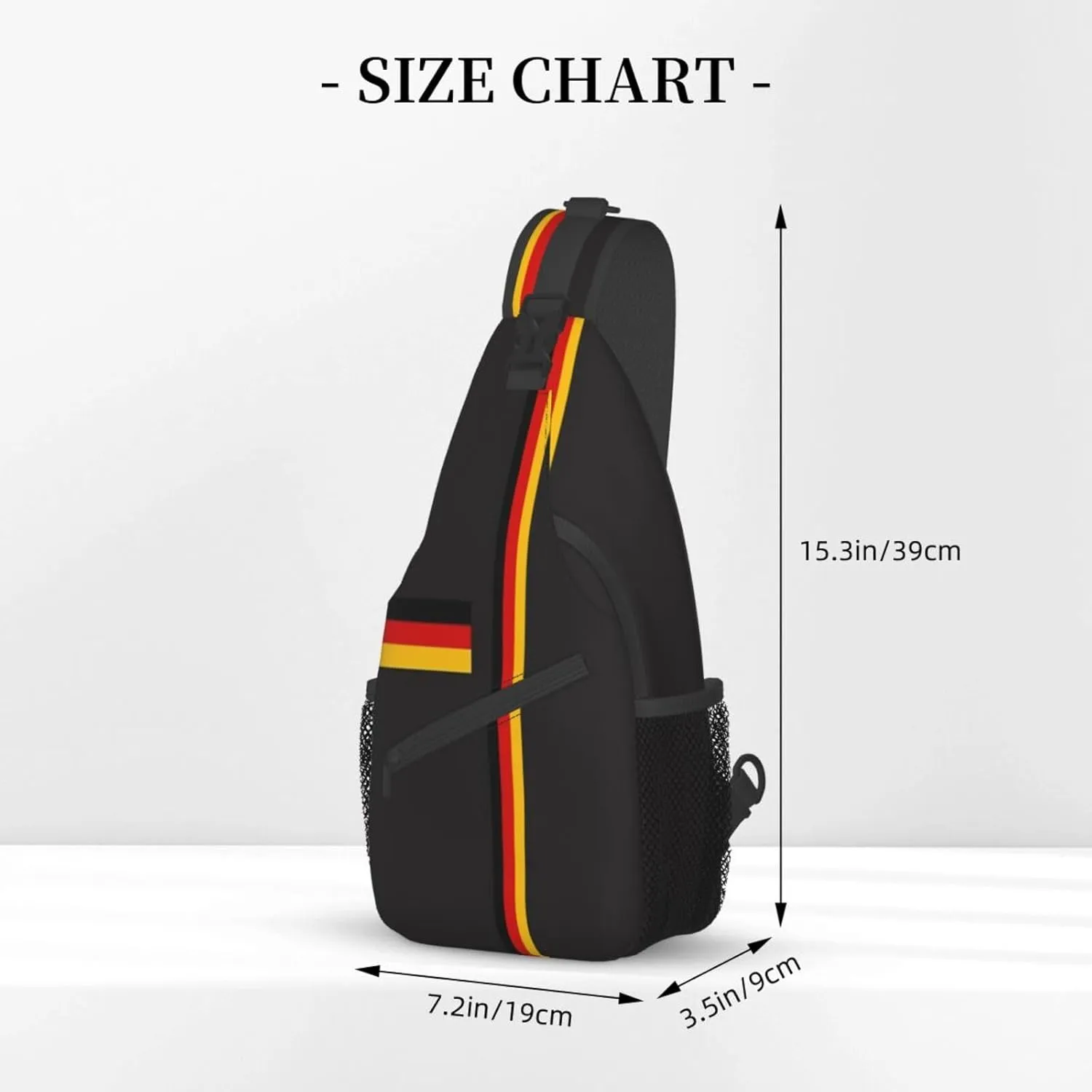 Germany Crossbody Bag German Shoulder Bag Backpack Germany Flag Sling Bag Chest Casual Daypack Bag