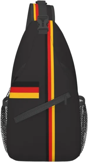 Germany Crossbody Bag German Shoulder Bag Backpack Germany Flag Sling Bag Chest Casual Daypack Bag